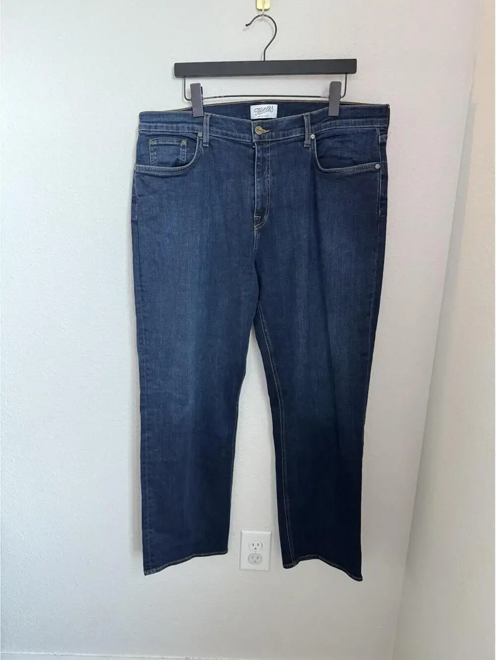 Tecovas Premium Standard Jeans Mens 40x30 Dark Wash Denim Western Cowboy Rodeo